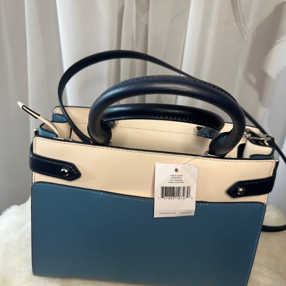 New Kate Spade Staci Medium Satchel Saffiano Leather Niagara Multi - Picture 6 of 15